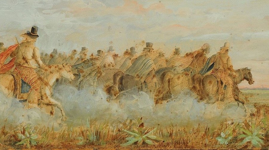 Los Infernales de Güemes en el libro La Guerra Gaucha de Leopoldo Lugones (1905). 